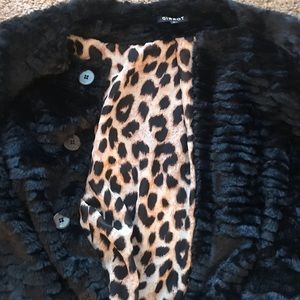 Short waist fur jacket